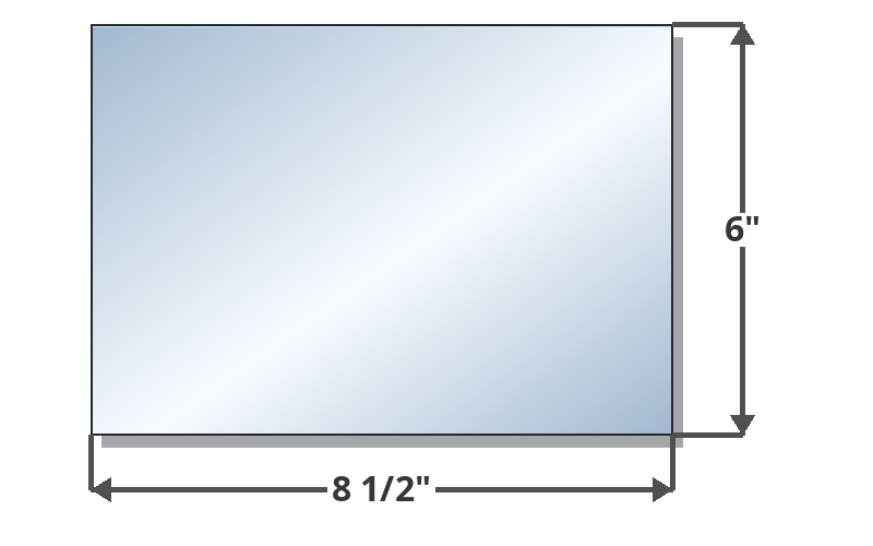 Country Comfort 8 1/2" x 6" Glass