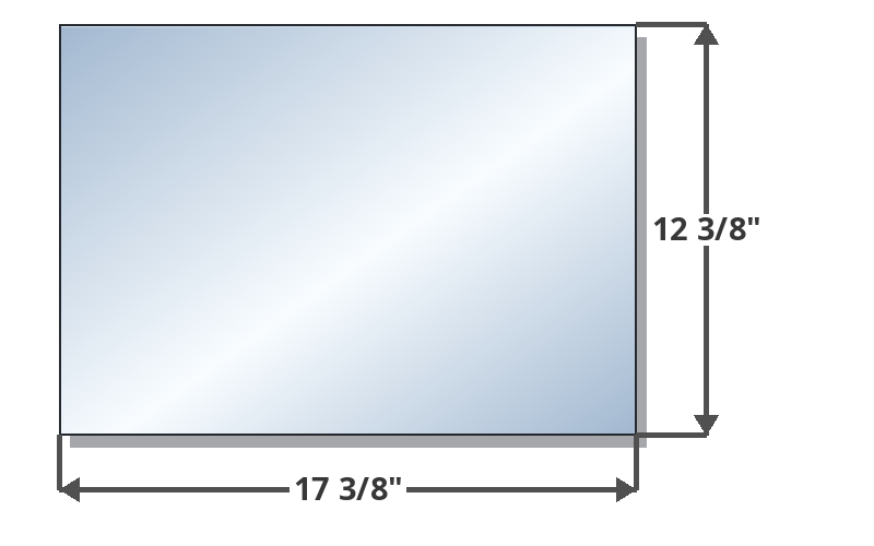 Regency 17 3/8 x 12 1/8 Glass