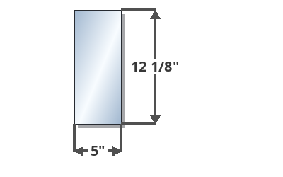 Regency 5 x 12 1/8 Glass