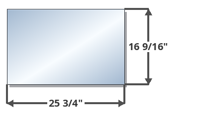 Regency L390E, HZI390E, Liberty LRI4E, Horizon HRI4E Glass