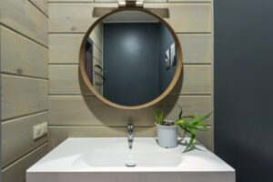 large round bathroom mirror 