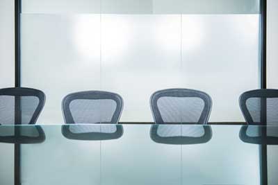 office glass table