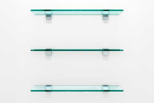 Custom Cut Glass Shelves